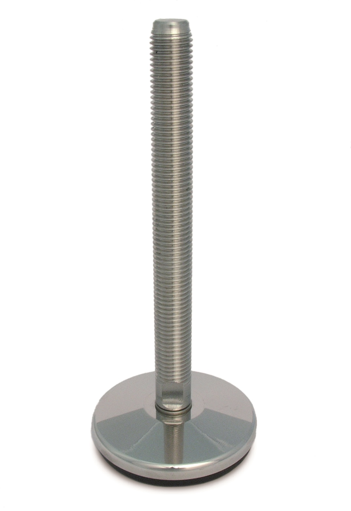 Stainless steel adjustable feet Ø 75, fixed screw with 5° tilt, medium load